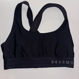 Under Armour Black Cross-Back Sports Bra
